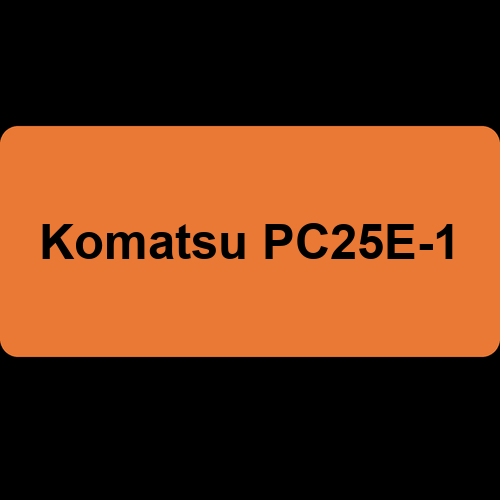Komatsu PC25E-1